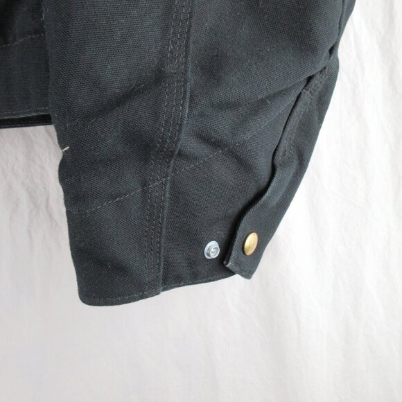 Carhartt VTG Blanket-Lined Firm Duck Detroit Jackets Medium Size 40R J01 Black - Picture 3 of 12